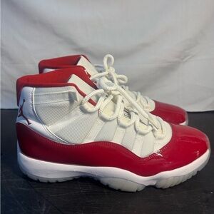 Red and White Basketball Shoes